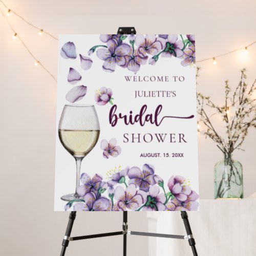 Bridal Brunch  Pastel Floral  Welcome Sign