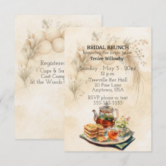Bridal Brunch Wedding Shower Invitation