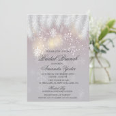 Bridal Brunch Winter Snowflake Invitation (Standing Front)