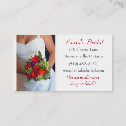 Bridal Business Card