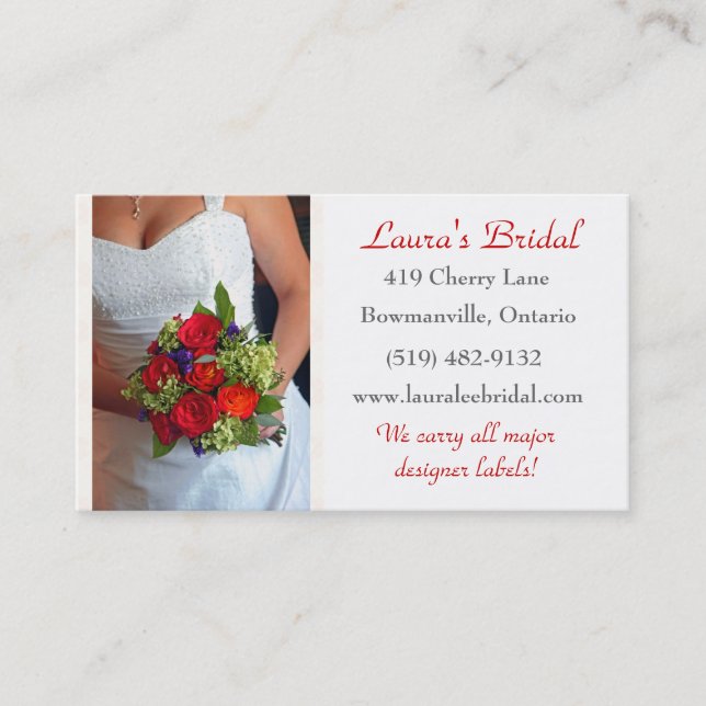Bridal Business Card (Front)