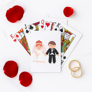 Bridal Couple Playing Cards