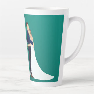 Bridal Couple, skin tones light Latte Mug