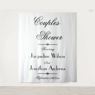 Bridal Couples Shower Script Photo Booth Backdrop