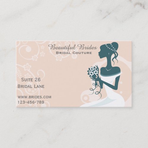 Bridal Couture Bridal Wear Wedding dress designs Business Card