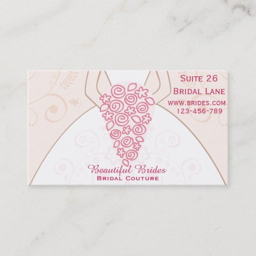 Bridal Couture Bridal Wear Wedding dress designs Business Card