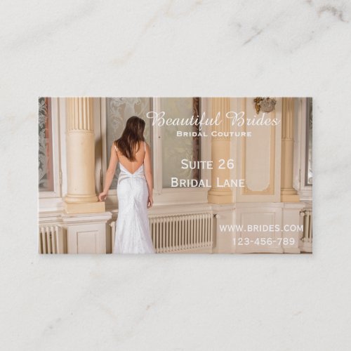 Bridal Couture Bridal Wear Wedding dress designs Business Card