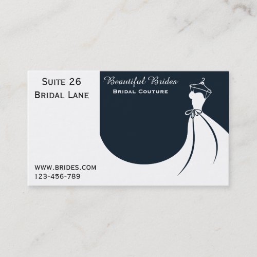 Bridal Couture Bridalwear Wedding dress designs Business Card