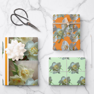 Bridal Crown Daffodils Cust. Wrapping Paper Sheets