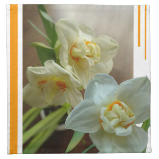 Bridal Crown Daffodils Design Cloth Napkin