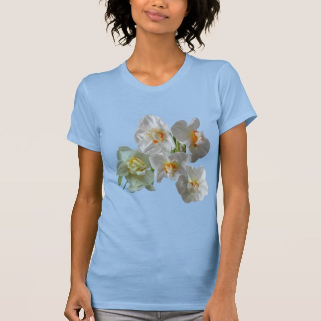 Bridal Crown Daffodils Design T-Shirt (Front)