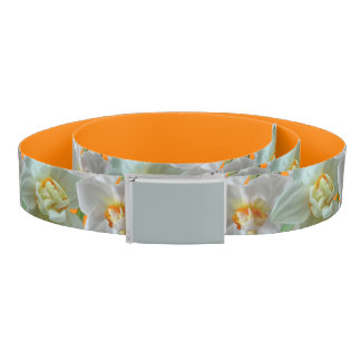 Bridal Crown Daffodils Pattern Belt