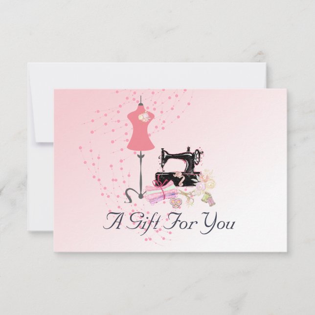 Bridal Dress Alterations Pink Gift Certificate (Front)