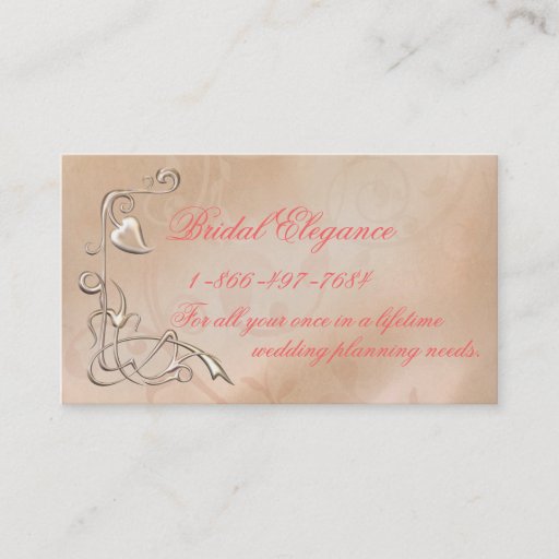 Customizable Bridal Elegance Business Business Card