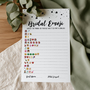 Bridal emoji game with Answers Bridal shower game