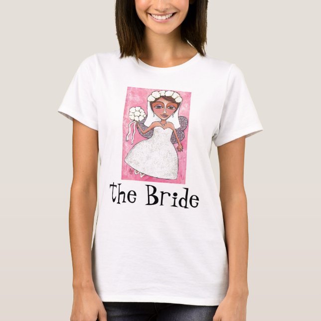Bridal Fairy & Roses - wedding / Bride t-shirt (Front)