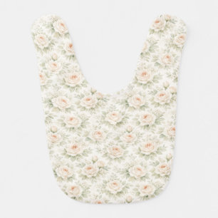 Bridal Floral Pattern Baby Bib