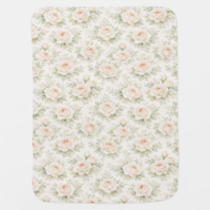 Bridal Floral Pattern Baby Blanket