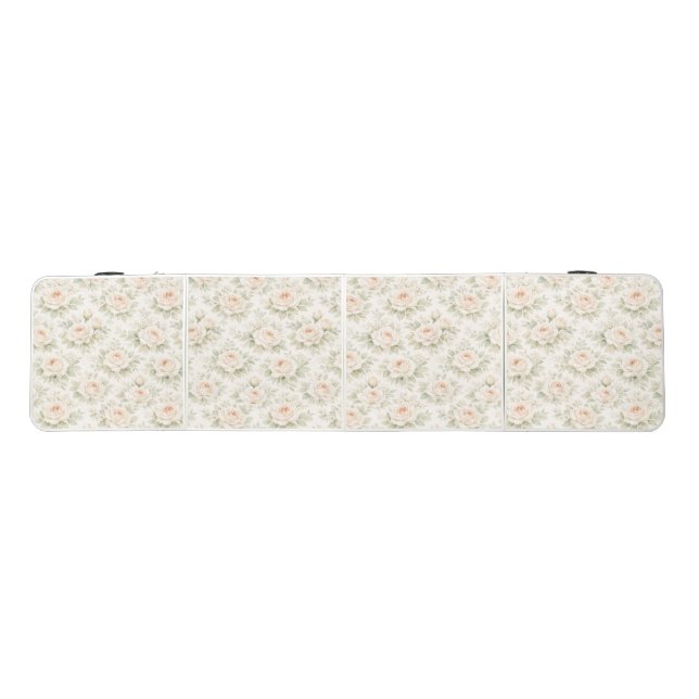 Bridal Floral Pattern Beer Pong Table (Top)