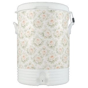 Bridal Floral Pattern Beverage Cooler