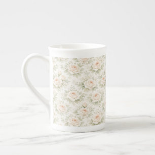 Bridal Floral Pattern Bone China Mug