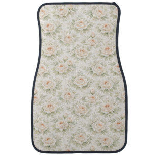 Bridal Floral Pattern Car Floor Mat