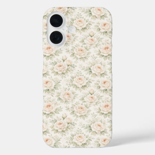Bridal Floral Pattern Case-Mate iPhone Case (Back)