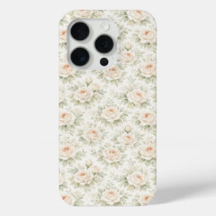 Bridal Floral Pattern iPhone 15 Pro Case