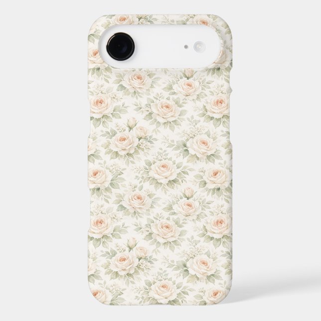 Bridal Floral Pattern Iphone Case (Back)