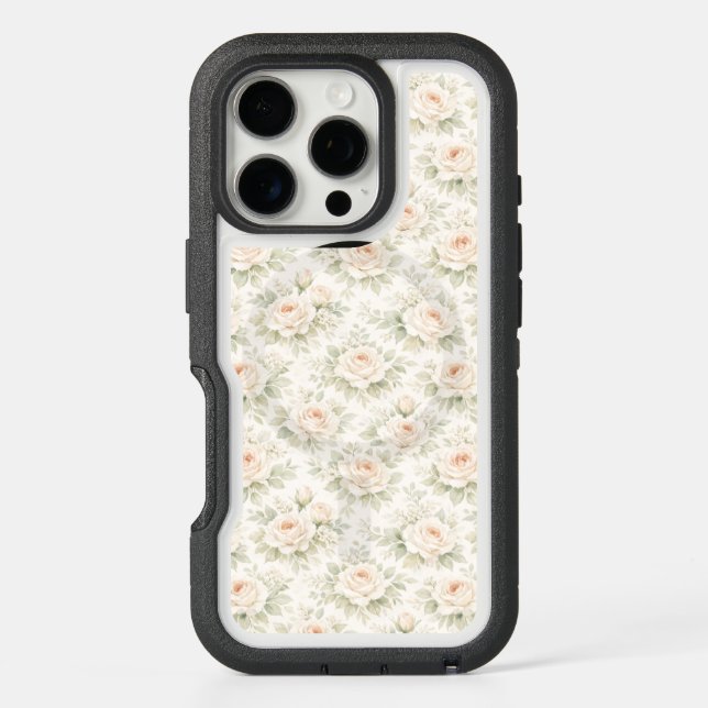 Bridal Floral Pattern Otterbox iPhone Case (Back)