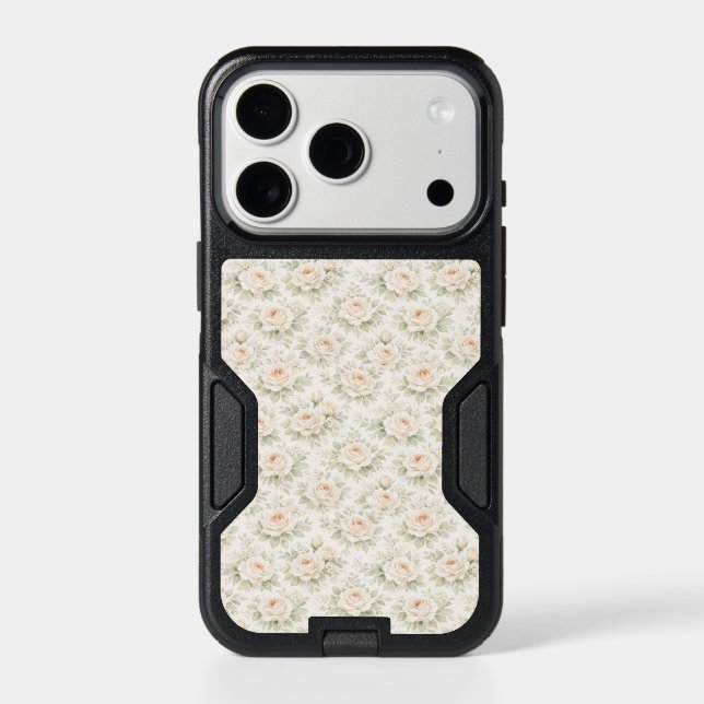Bridal Floral Pattern Otterbox iPhone Case (Back)