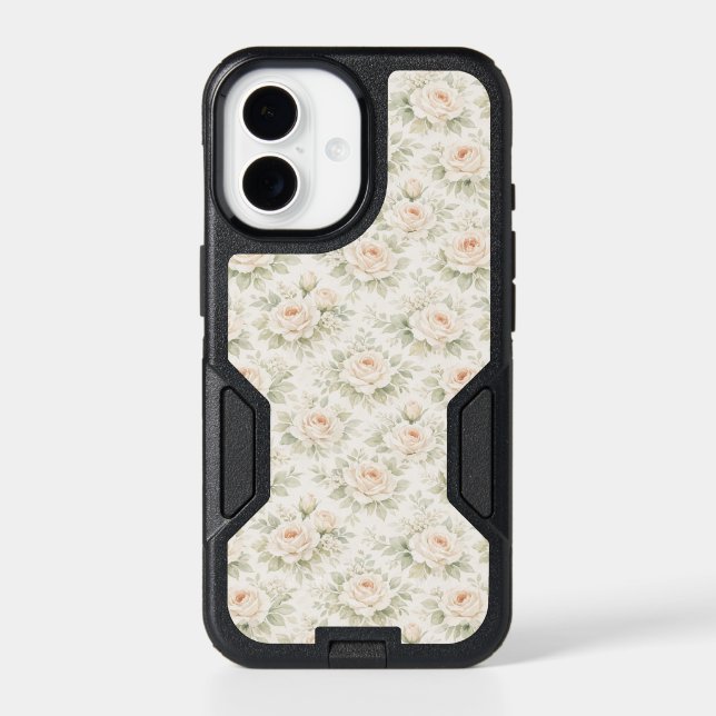Bridal Floral Pattern Otterbox iPhone Case (Back)