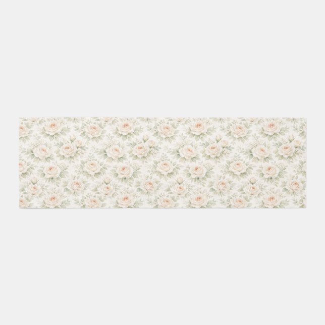 Bridal Floral Pattern Runner (Front)