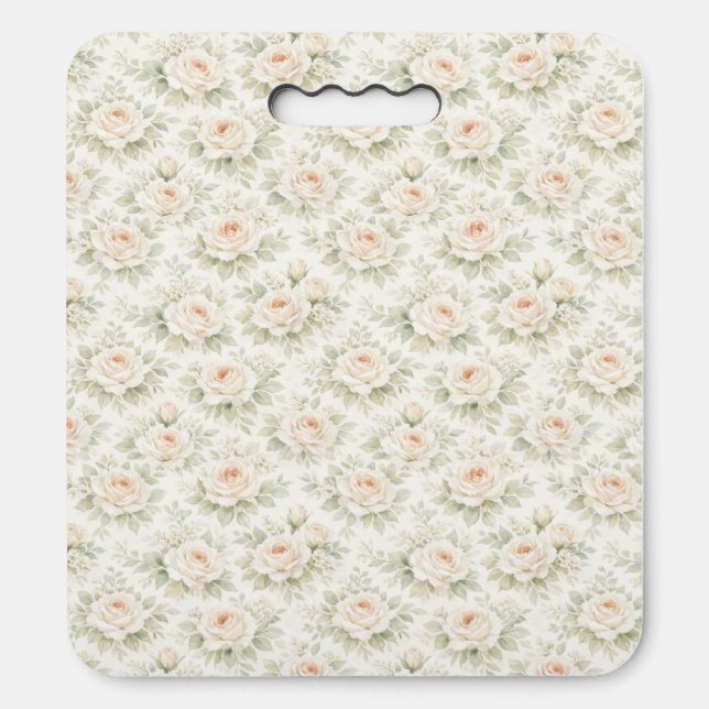 Bridal Floral Pattern Seat Cushion (Front Vertical)
