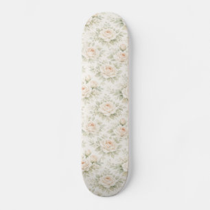 Bridal Floral Pattern Skateboard