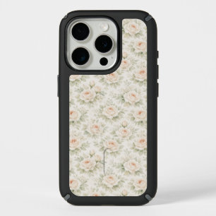 Bridal Floral Pattern iPhone 15 Pro Case