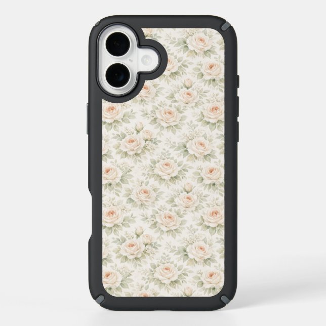 Bridal Floral Pattern Speck iPhone Case (Front)