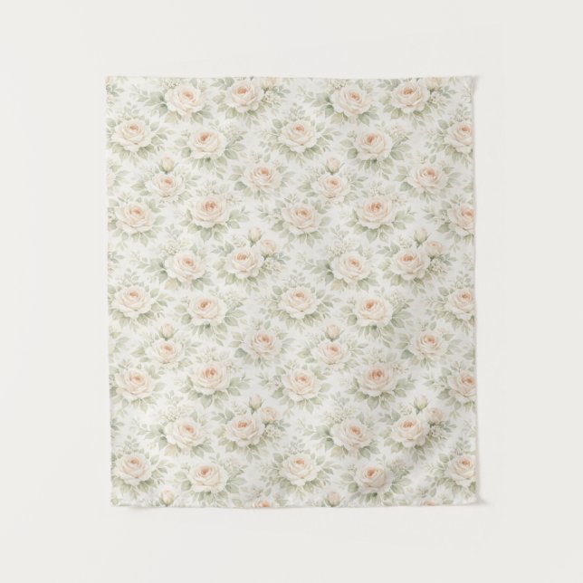 Bridal Floral Pattern Tapestry (Front)