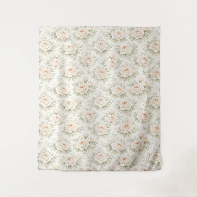 Bridal Floral Pattern Tapestry (Front)