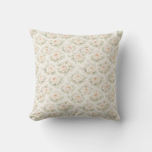 Bridal Floral Pattern Throw Pillow