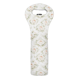 Bridal Floral Pattern Wine Bag