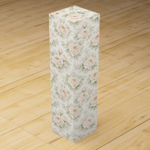 Bridal Floral Pattern Wine Box