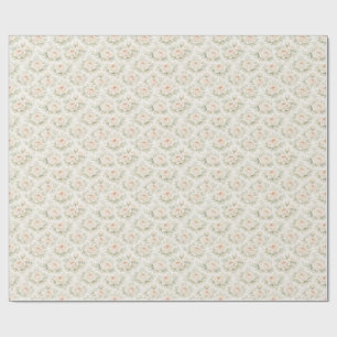 Bridal Floral Pattern Wrapping Paper