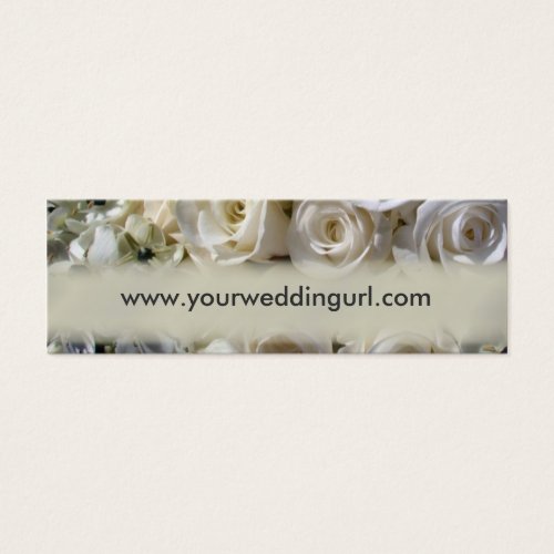 Bridal gift cards - add your wedding website business cards
