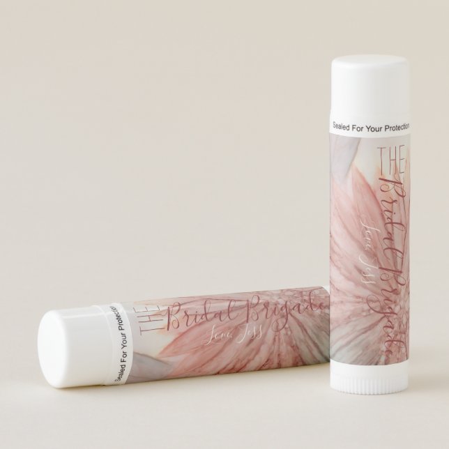 Bridal Gift Lip Balm Lovely in Pink and Lavender (Front)
