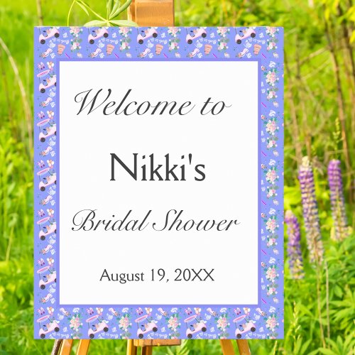 Bridal Golf Cart Bridal Shower Welcome Poster