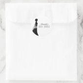 Bridal Gown | Bridal Shower Favor Stickers (Bag)