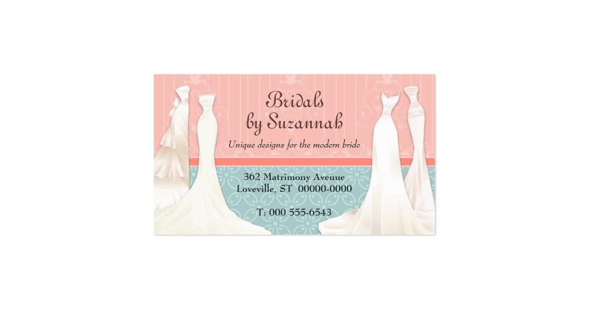 Bridal Gown Business Card | Zazzle