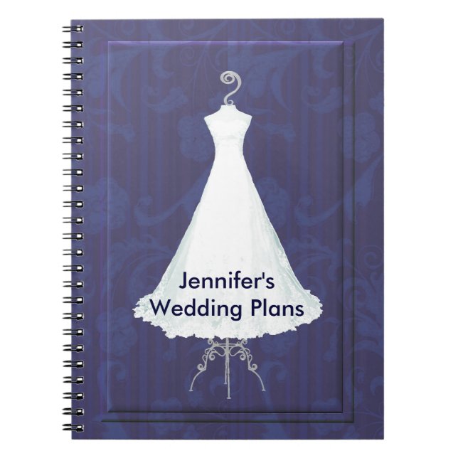 Bridal Gown Wedding Planner Notebook (Front)