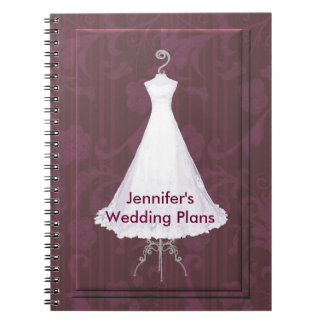 Bridal Gown Wedding Planner Notebook